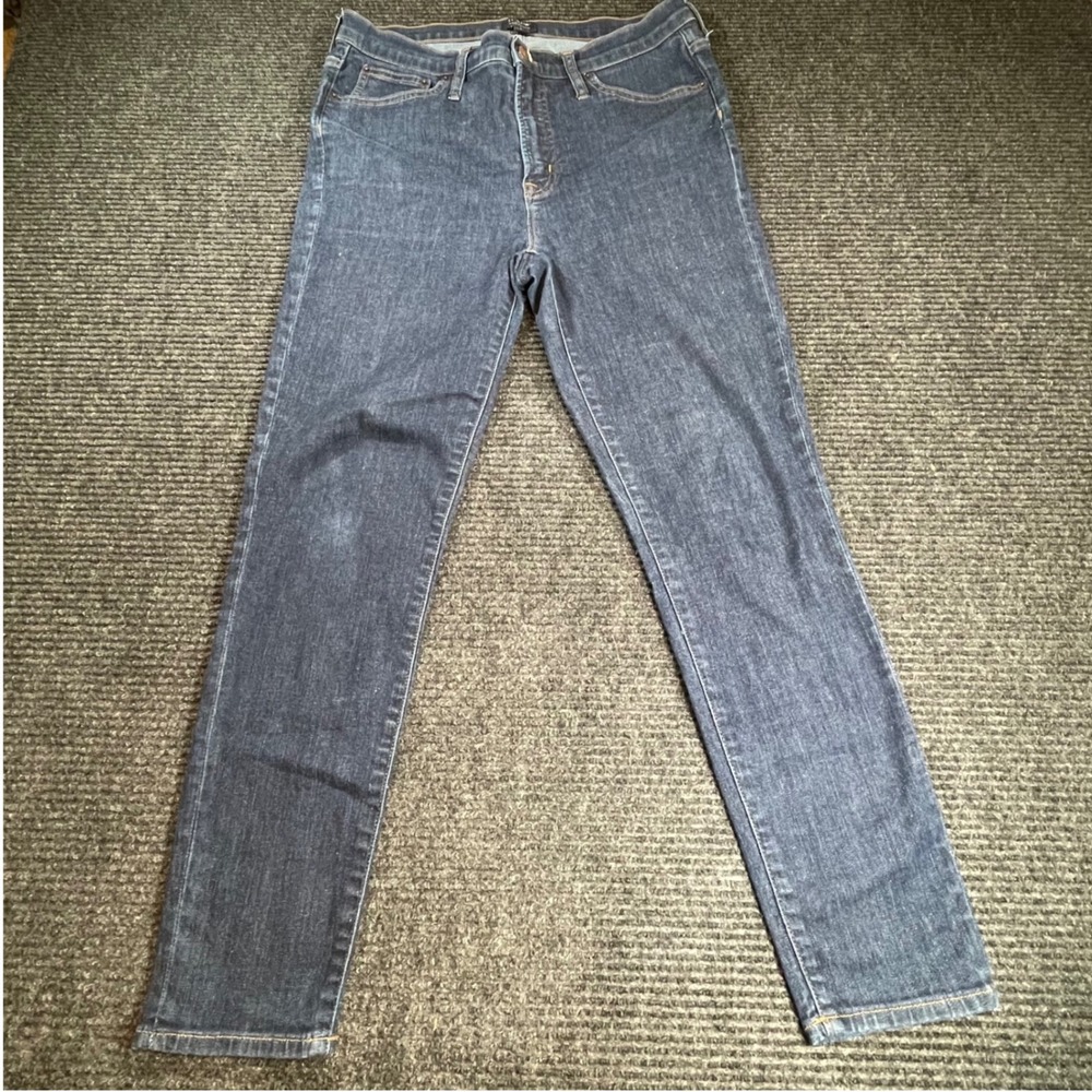 J.Crew 9 High Rise Skinny Jeans Womens 31 Dark Wash‎ Re-Imagined Denim Pants